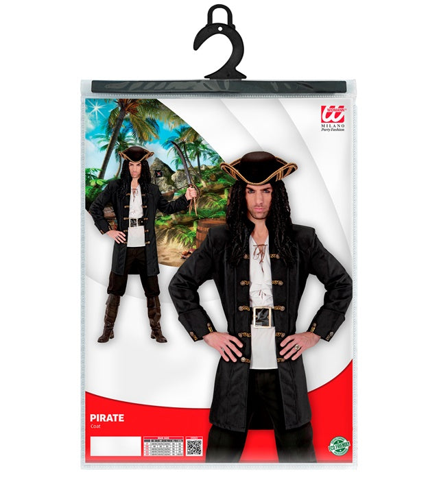 Piraten Kapitän Mantel in klassischem Design für Fasnacht und Karneval