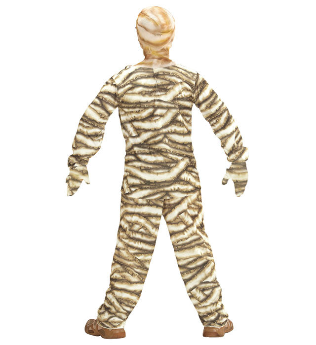 Mumien-Kostüm bestehend aus Oberteil, Hose und Maske für Fasnacht