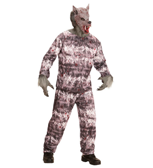 Werwolf Kostüm Set mit Jacke, Hose und Maske für Fasnacht