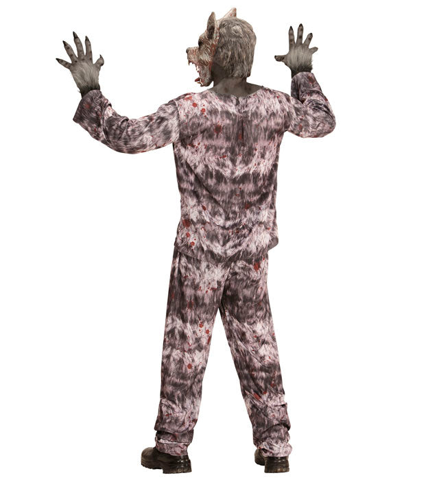 Werwolf Kostüm Set mit Jacke, Hose und Maske für Fasnacht