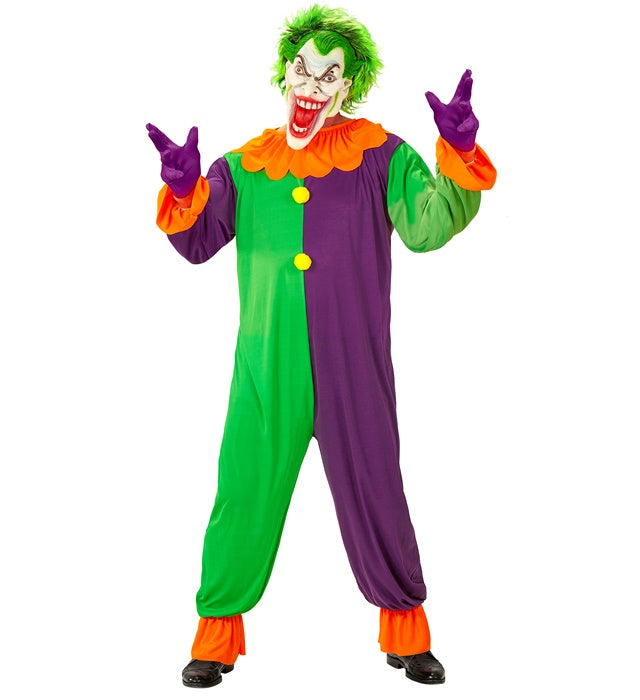 Evil Joker Maske mit gruseligem Lächeln für Fasnacht und Halloween