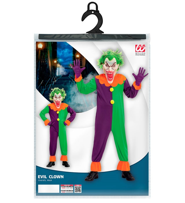 Evil Joker Maske in gruseligem Design für Fasnacht und Karneval