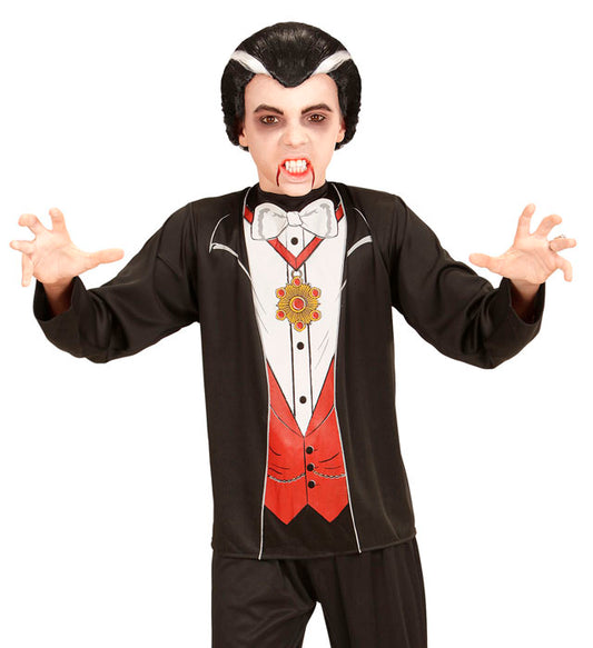 Vampir Shirt mit klassischem Design für Fasnacht und Halloween