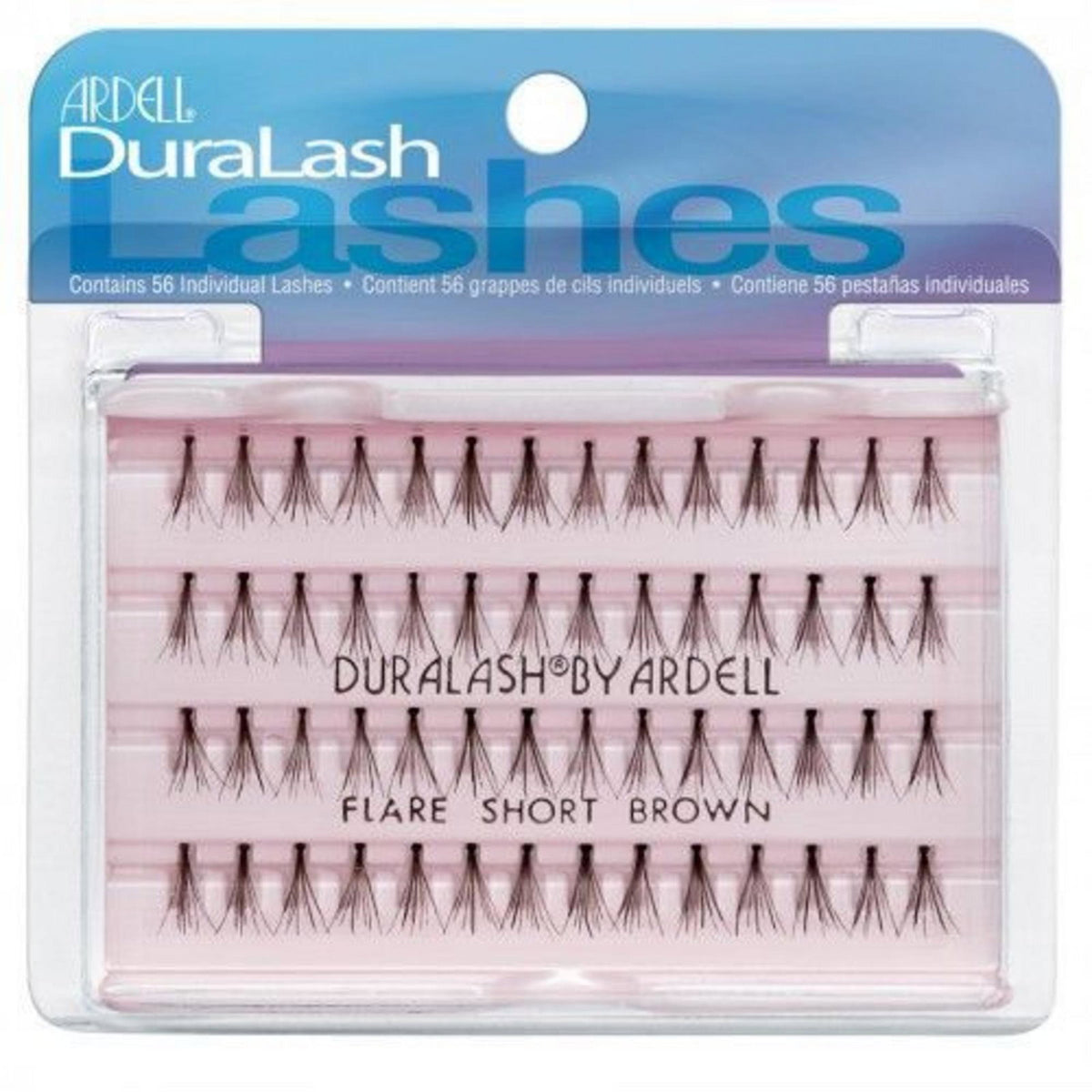Ardell, Duralash Flare Short Brown, False Eyelashes, Brown