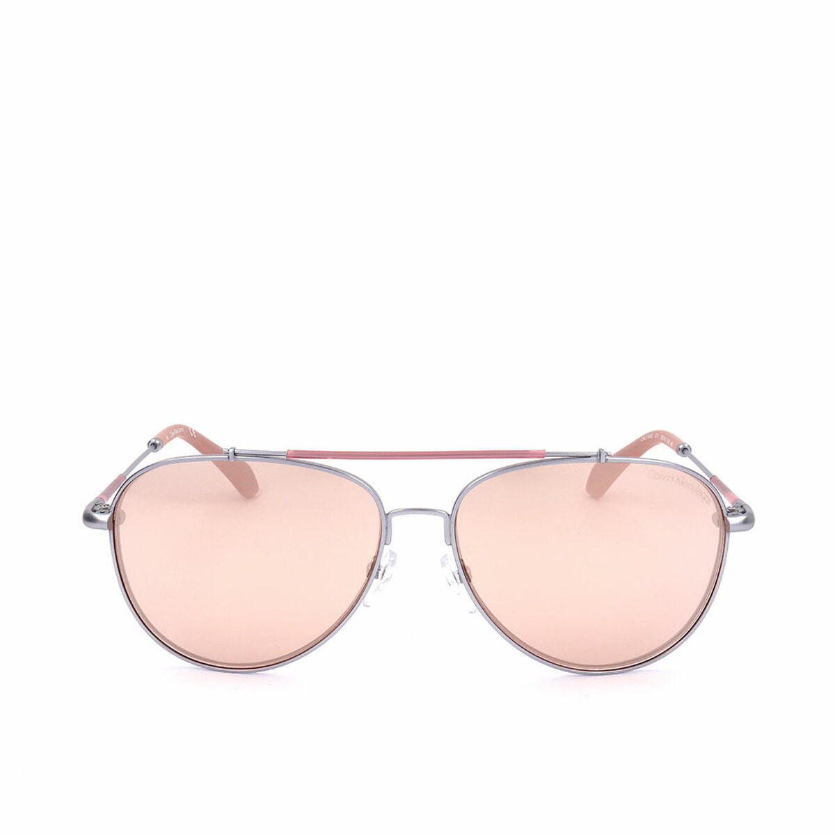 Calvin Klein Unisex-Sonnenbrille Calvin Klein Ckj164S  Rosa Silberfarben Ø 58 Mm