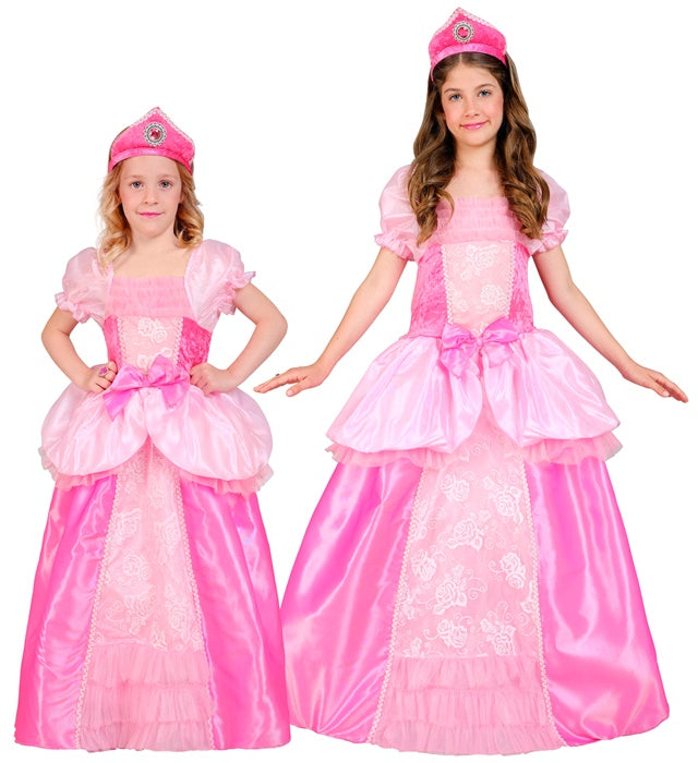 Prinzessinnen-Kleid mit passendem Kopfschmuck für Fasnacht und Karneval