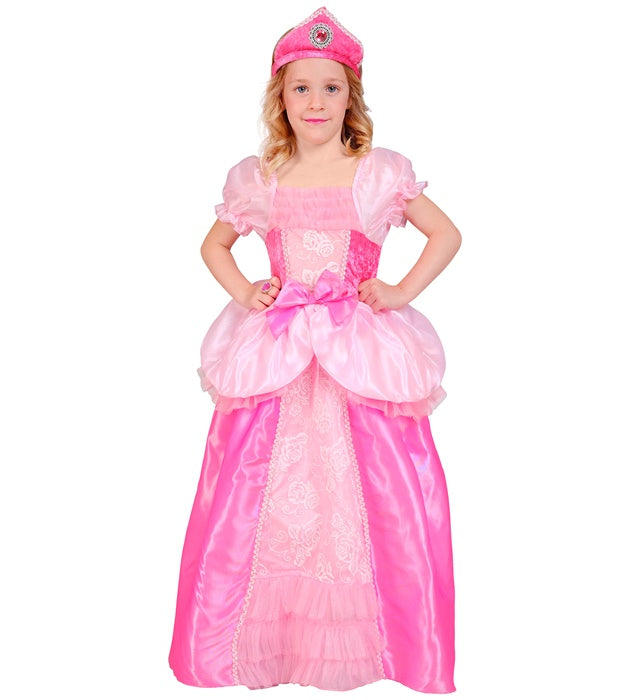 Prinzessinnen-Kleid mit passendem Kopfschmuck für Fasnacht und Karneval