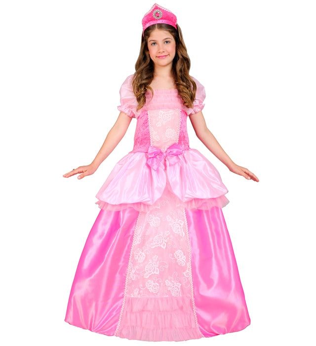Prinzessinnen-Kleid mit passendem Kopfschmuck für Fasnacht und Karneval