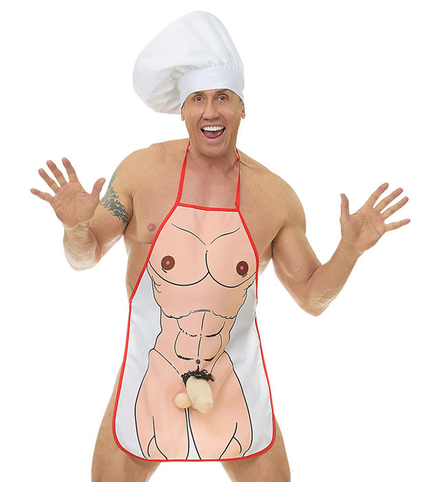 Schürze mit frechem Willy-Motiv für Fasnacht und Mottopartys