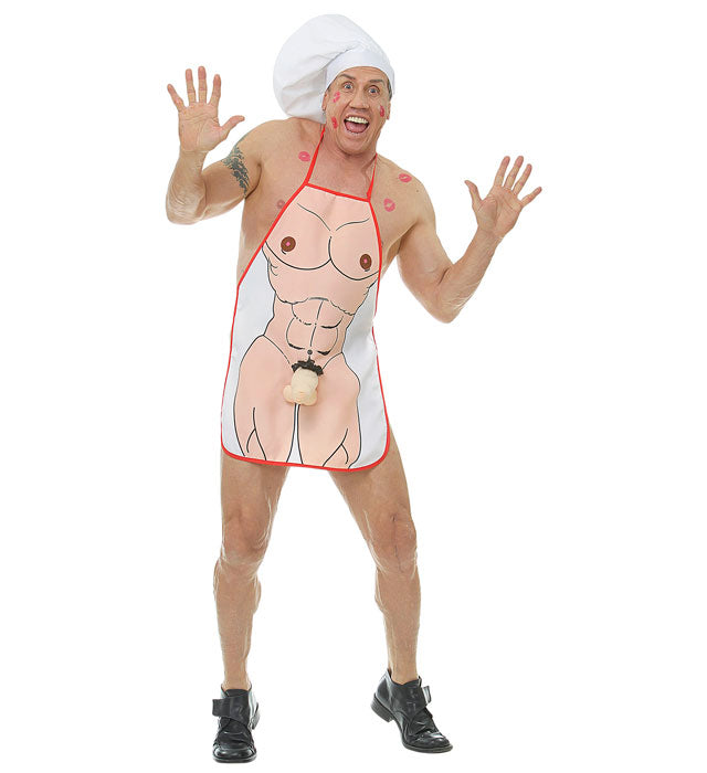 Schürze mit frechem Willy-Motiv für Fasnacht und Mottopartys