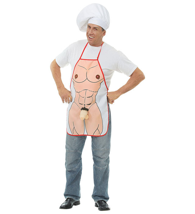 Schürze mit frechem Willy-Motiv für Fasnacht und Mottopartys