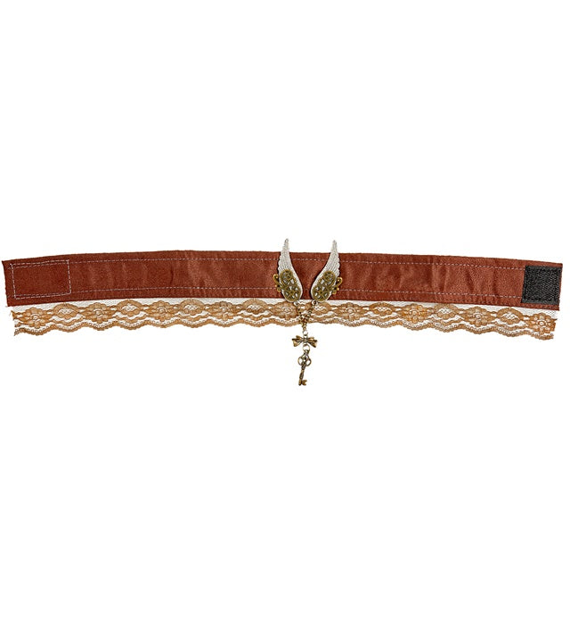 Steampunk Halsband mit Metall-Elementen und Vintage-Design