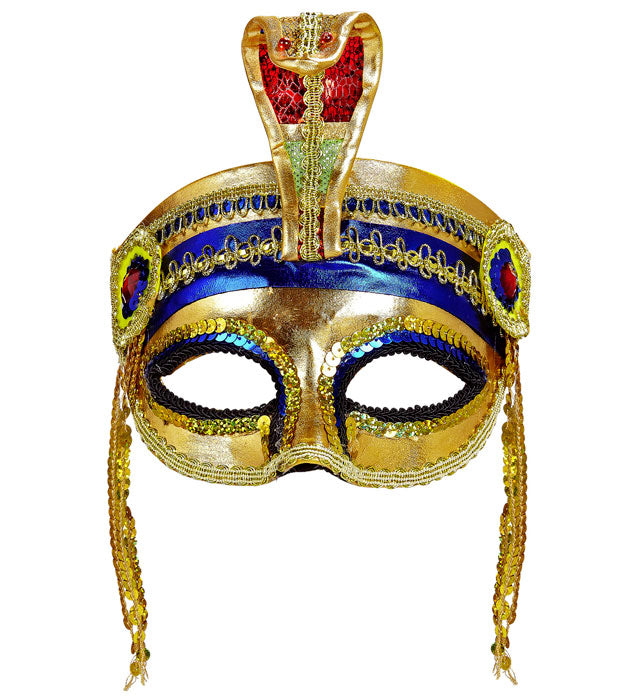 Pharaonenmaske in ägyptischem Design für Fasnacht und Karneval