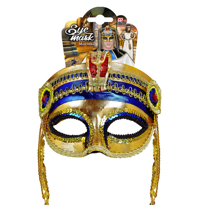 Pharaonenmaske in ägyptischem Design für Fasnacht und Karneval