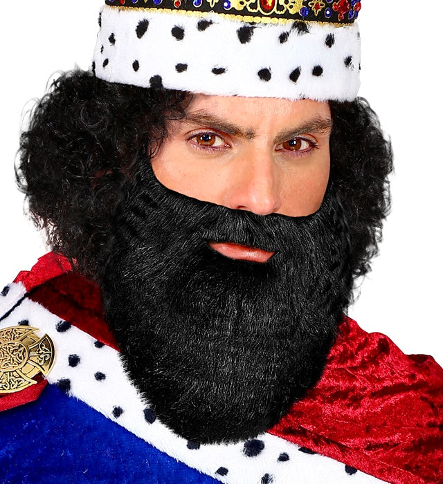 Schwarzer Bart mit Schnurrbart als Piratenkostüm Accessoire