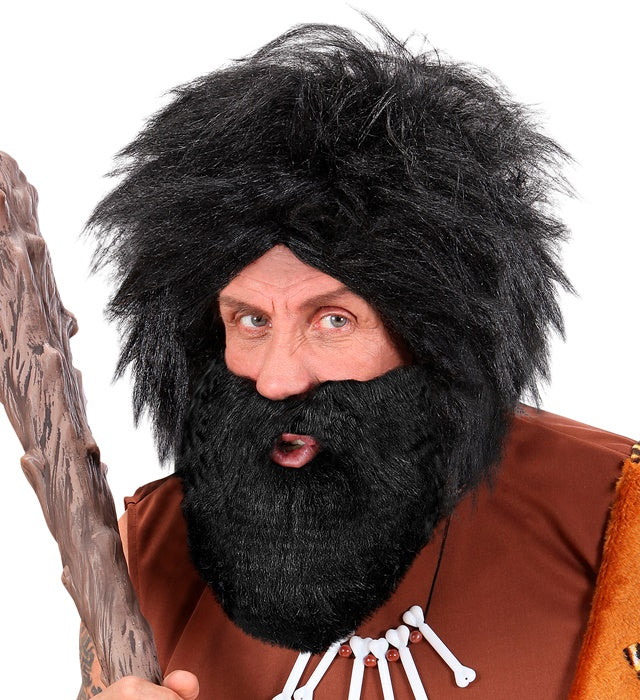 Schwarzer Bart mit Schnurrbart als Piratenkostüm Accessoire