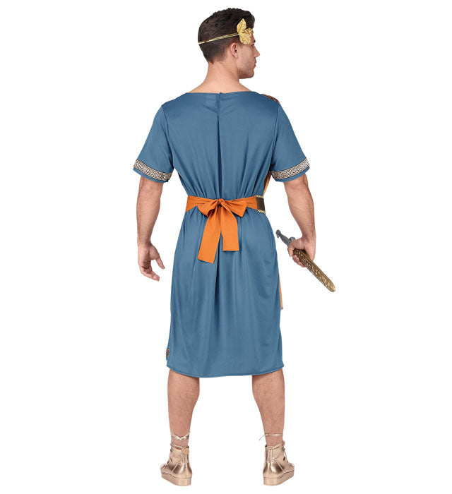 Römischer Imperator Kostüm mit Tunika, Schärpe, Gürtel und Lorbeerkrone