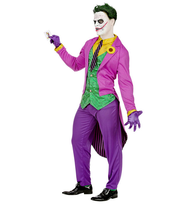 Evil Clown Kostüm mit Frack, Hemd, Weste und Krawatte für Fasnacht