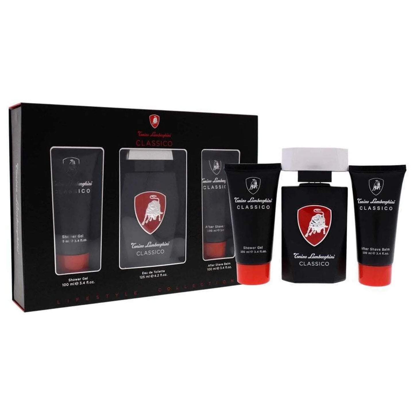 Tonino Lamborghini Classic Eau De Toilette 125 ml Spray Gel De Baño 100 ml Balsamo After S