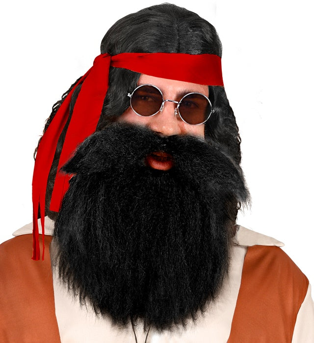 Schwarzer Bart und Schnurrbart als Fasnacht-Kostümzubehör