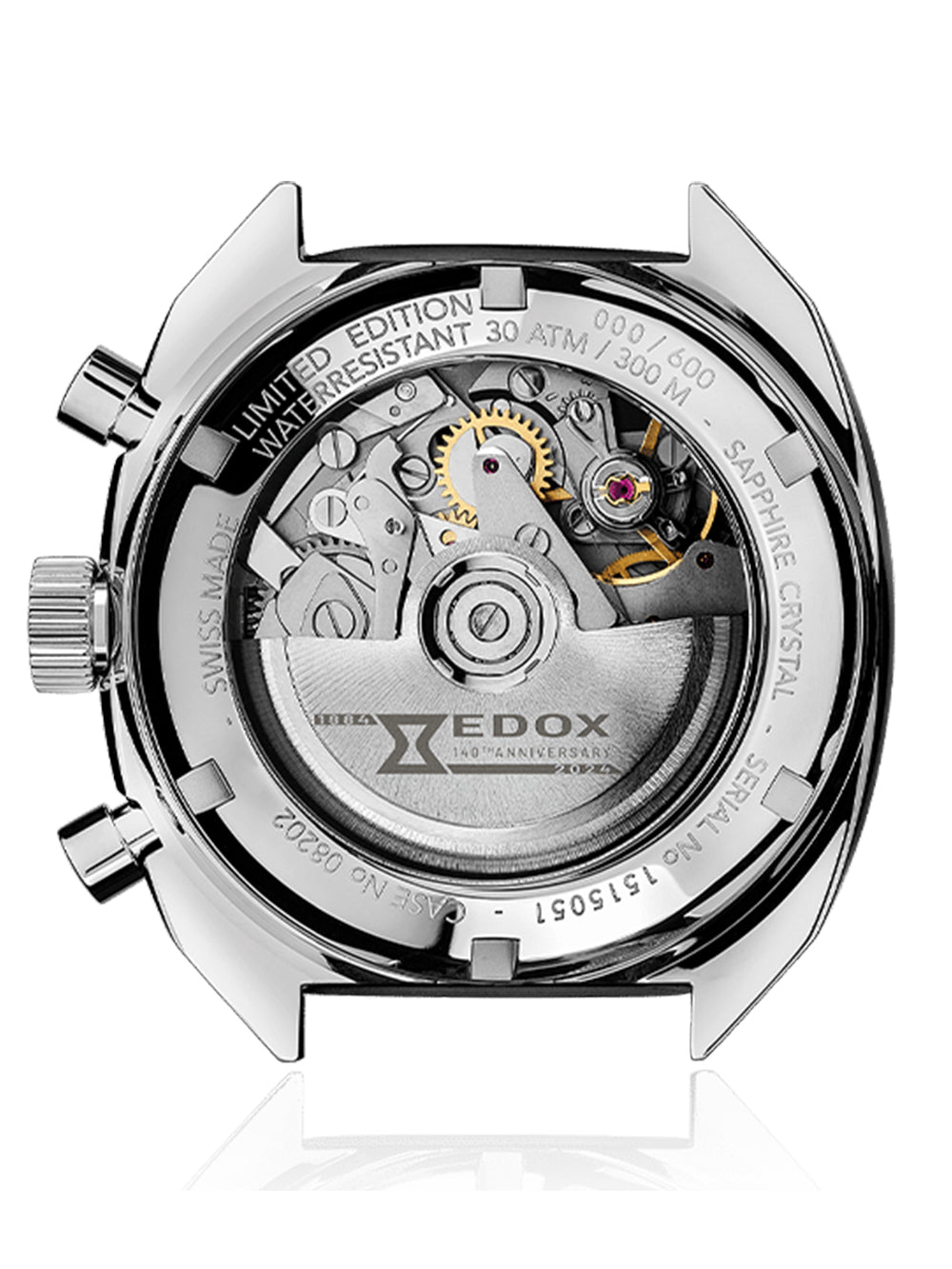 EDOX Armbanduhr 08202-3GG-GIN – Seitenansicht