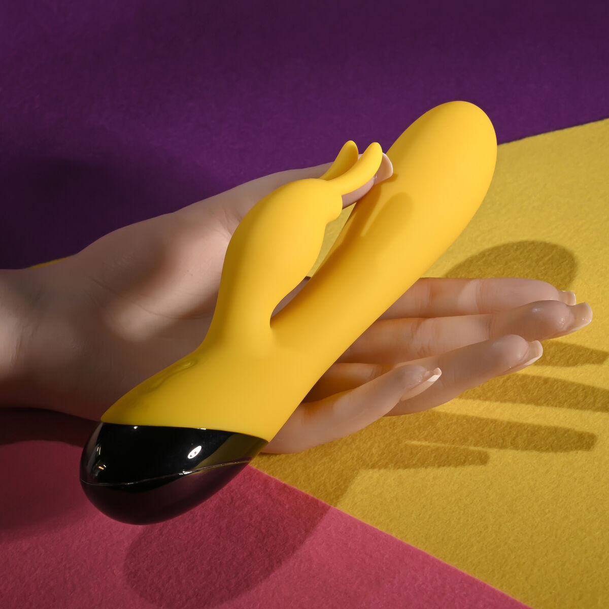 Dual Stimulationsvibrator Evolved Selopa Yellow