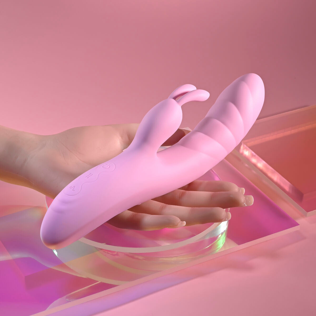 Dual Stimulationsvibrator Evolved Playboy Rosa