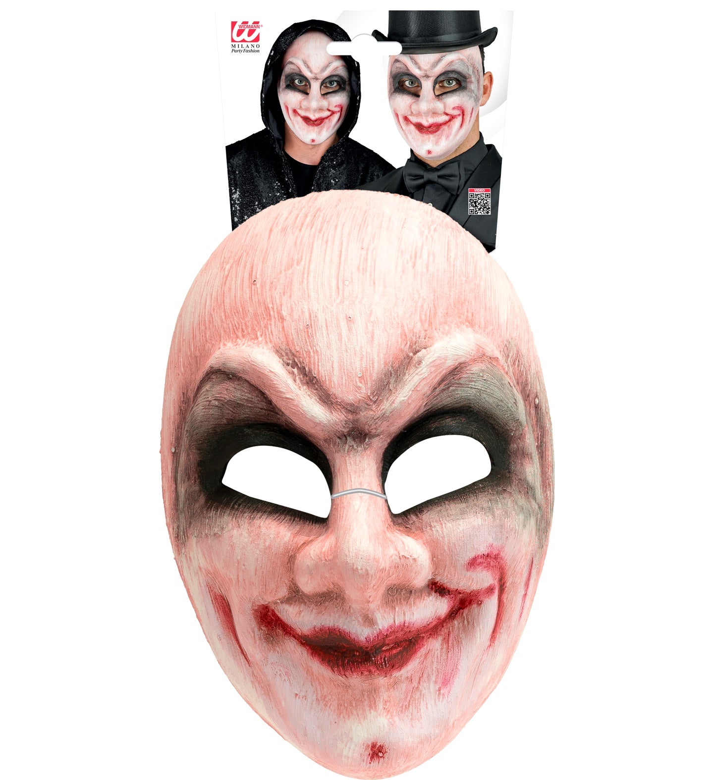 Commedia Dell'Arte Maske Grinsender Clown