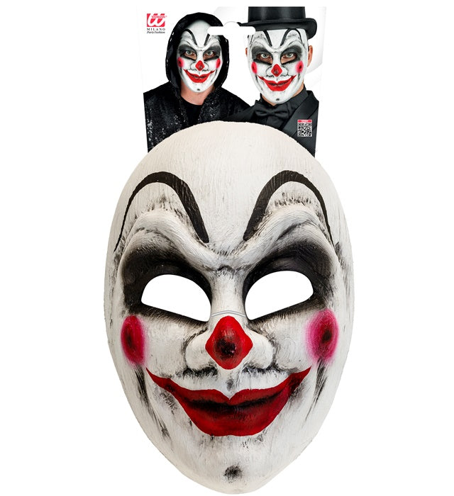 Commedia dell'Arte Clownmaske in klassischem Design für Fasnacht und Karneval