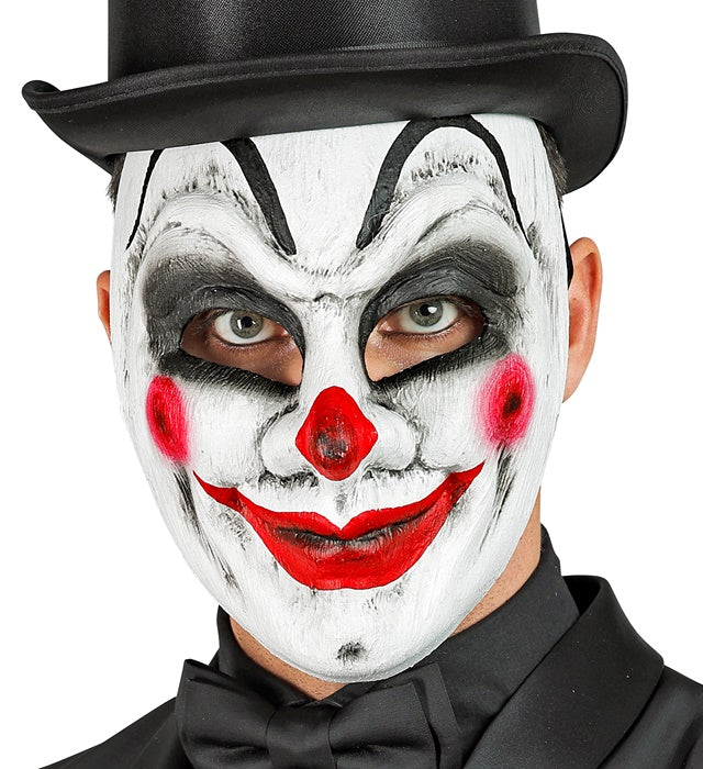 Commedia dell'Arte Clownmaske in klassischem Design für Fasnacht und Karneval