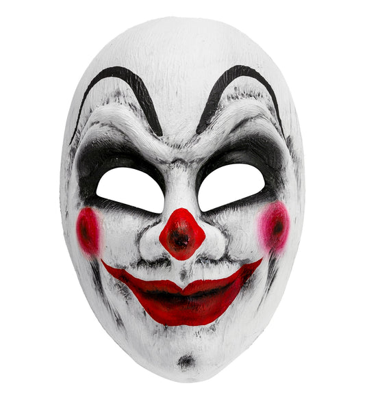 Commedia Dell'Arte Maske Clownmaske Schwarz Weiss Rot