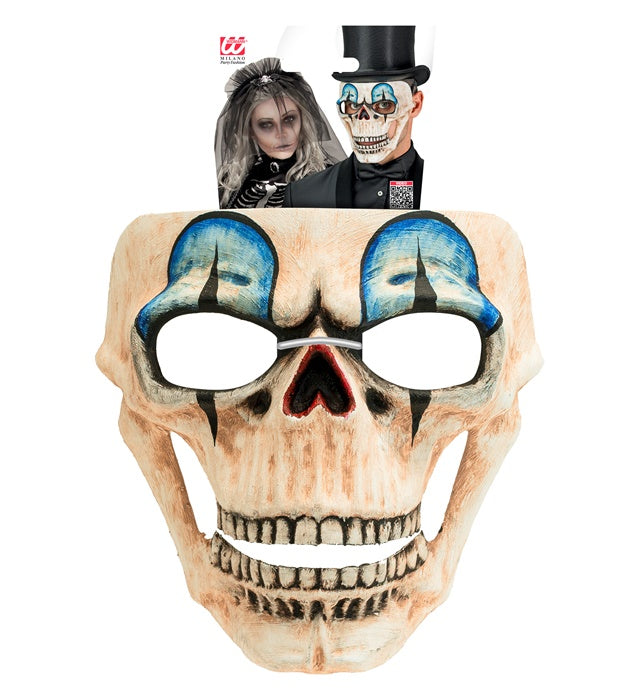 COMMEDIA DELL'ARTE TOTENKOPF CLOWNMASKE Beige / Hautfarbe