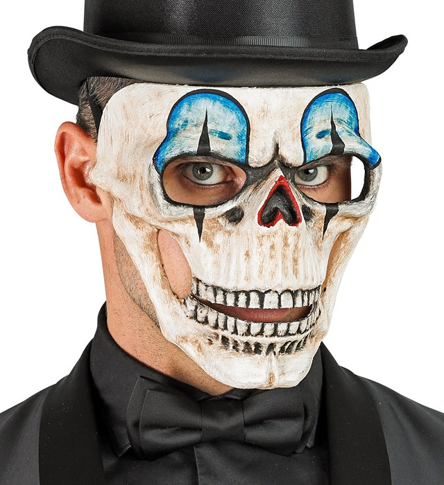 COMMEDIA DELL'ARTE TOTENKOPF CLOWNMASKE Beige / Hautfarbe
