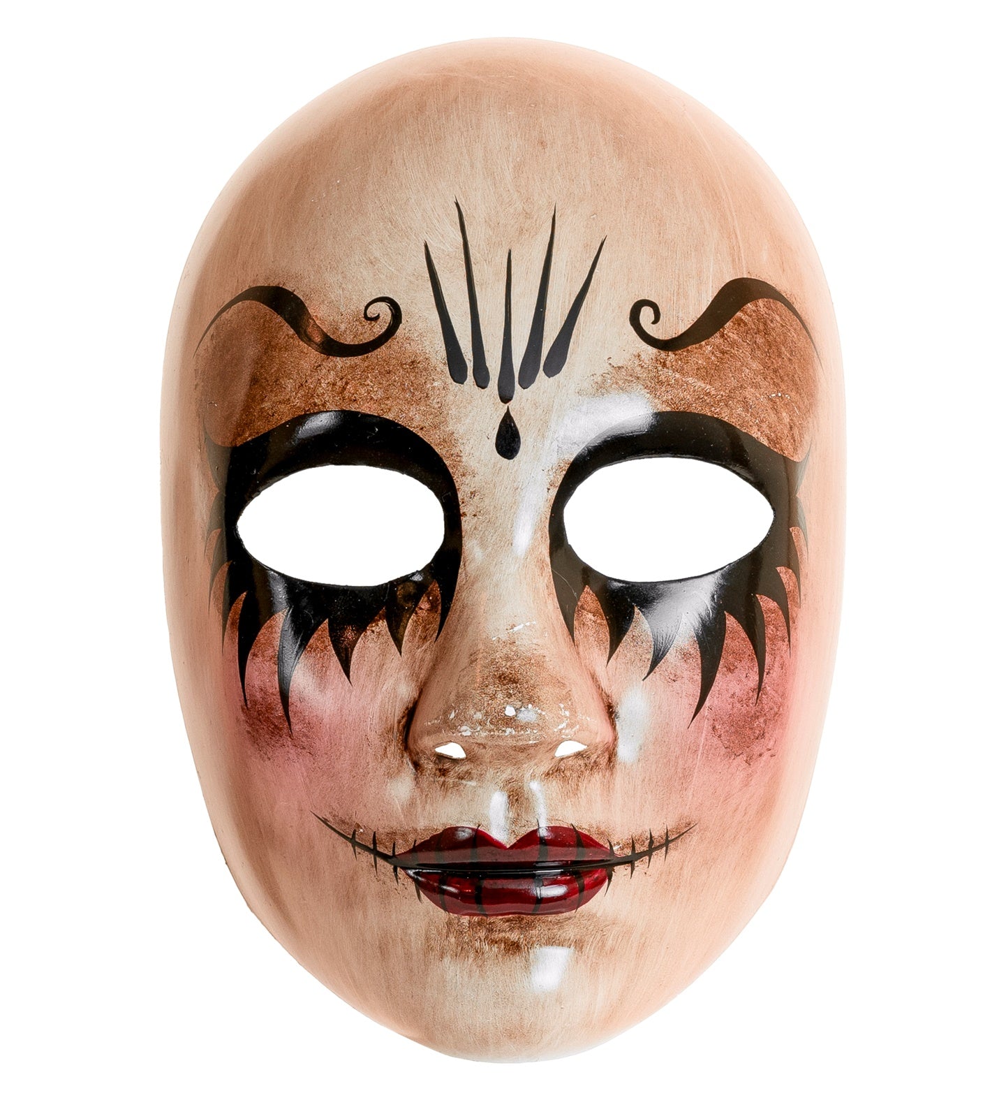 Commedia Dell'Arte Maske Unheimliche Frau