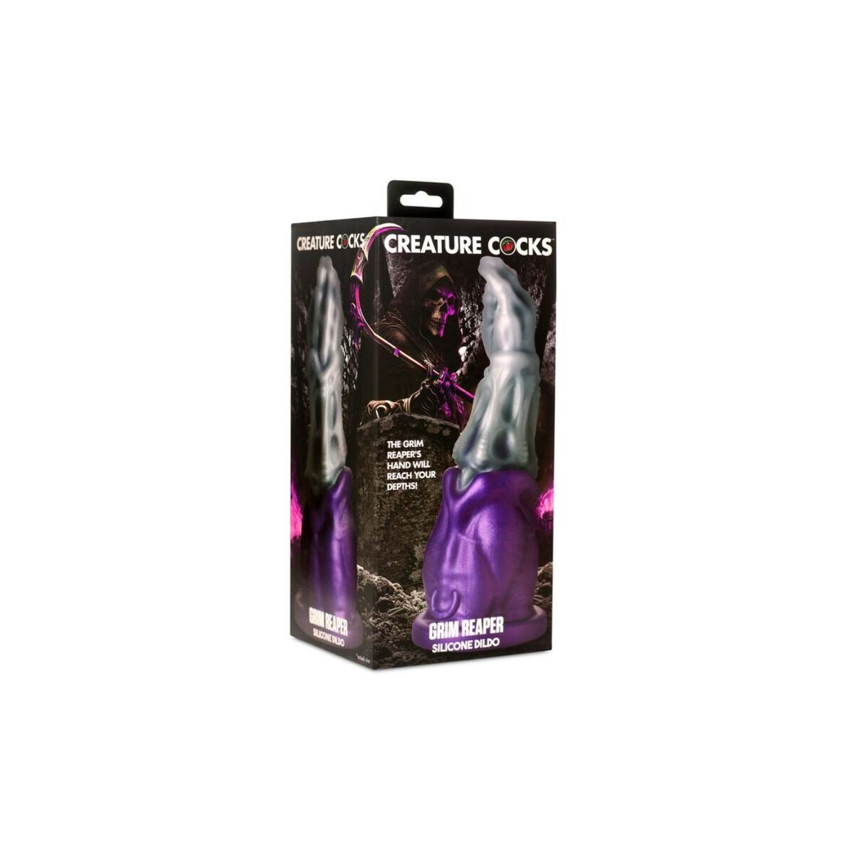Natürliches Dildo XR Violett Silberfarben Ø 4,3 cm Ø 7,4 cm