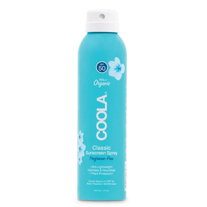 COOLA COOLA Classic Body Organic Sonnenschutz Spray SPF 50 Duftfrei 177 ml Parfüm