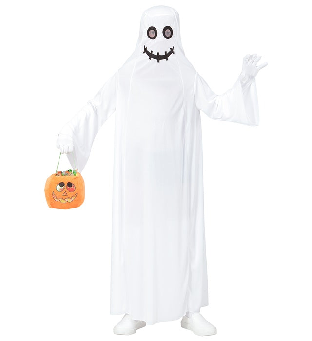 Schwarze Geister-Robe mit zerrissenen Kanten für Fasnacht und Karneval