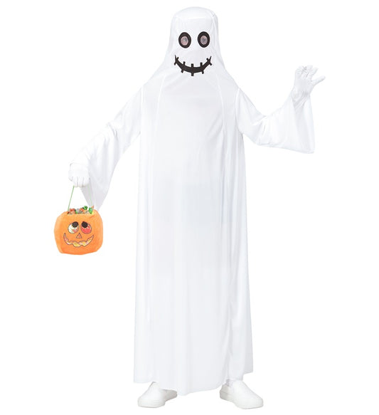 Schwarze Geister-Robe mit zerrissenen Kanten für Fasnacht und Karneval