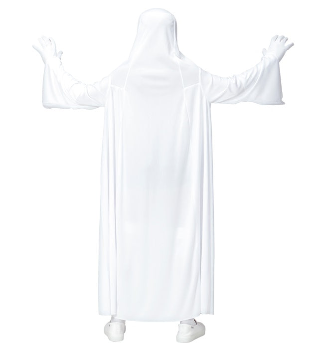 Schwarze Geister-Robe mit zerrissenen Kanten für Fasnacht und Karneval