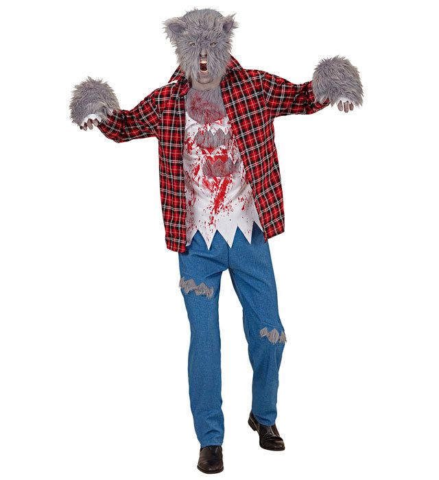 WERWOLF (Hemd mit T-Shirt, Hose, Handschuhe, Maske)
