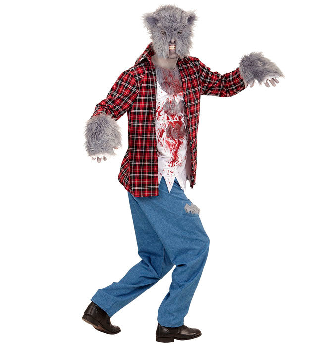 WERWOLF (Hemd mit T-Shirt, Hose, Handschuhe, Maske)