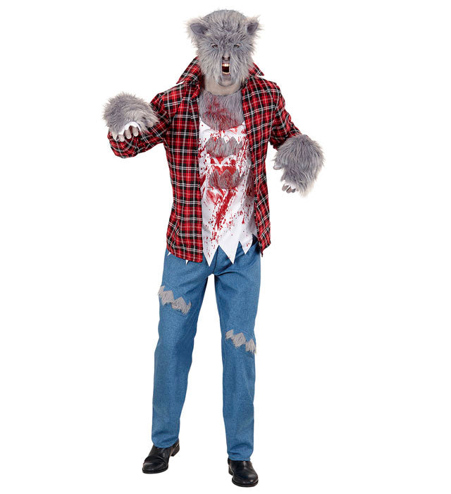 WERWOLF (Hemd mit T-Shirt, Hose, Handschuhe, Maske)