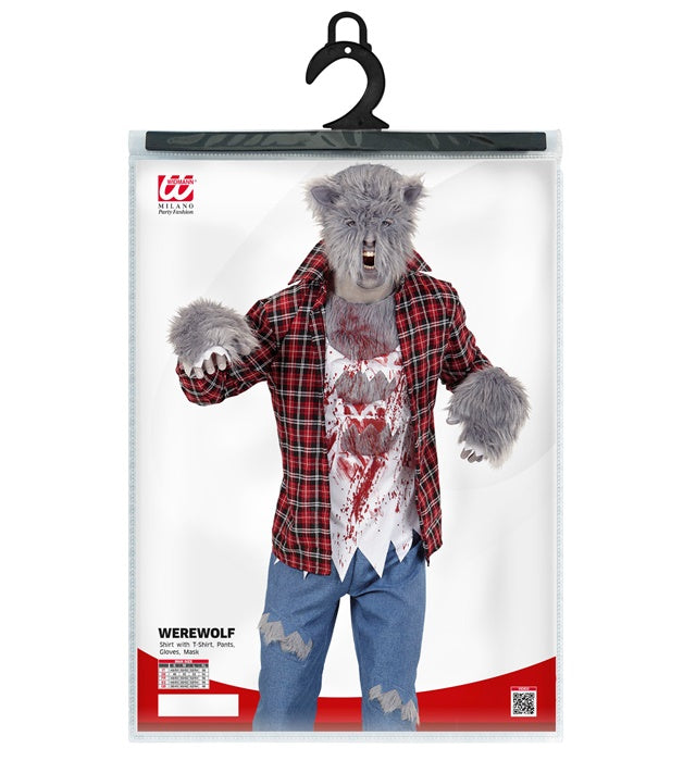 WERWOLF (Hemd mit T-Shirt, Hose, Handschuhe, Maske)