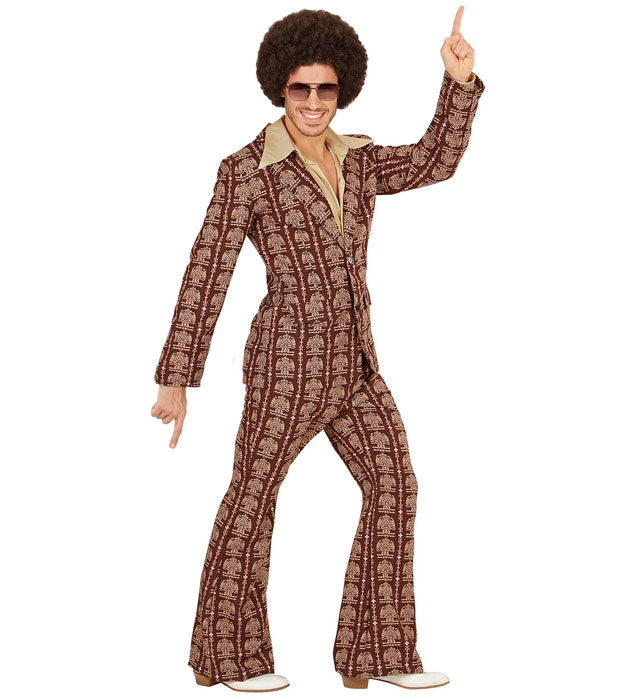 70er Jahre Kostüm mit Jackett und Hose im Groovy Style für Fasnacht