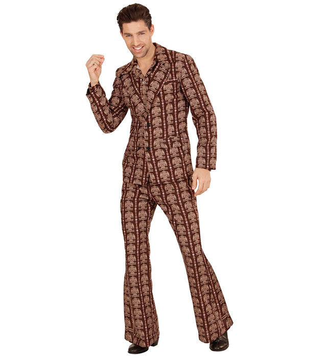 70er Jahre Kostüm mit Jackett und Hose im Groovy Style für Fasnacht