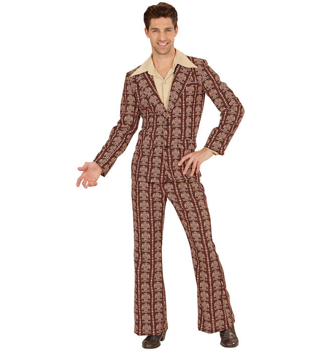 70er Jahre Kostüm mit Jackett und Hose im Groovy Style für Fasnacht