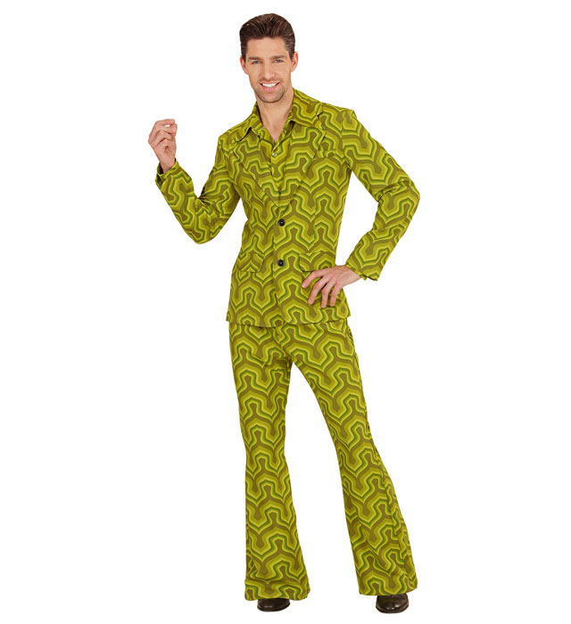 THE 70s GROOVY STYLE Kostüm mit Jackett und Hose im Retro-Design