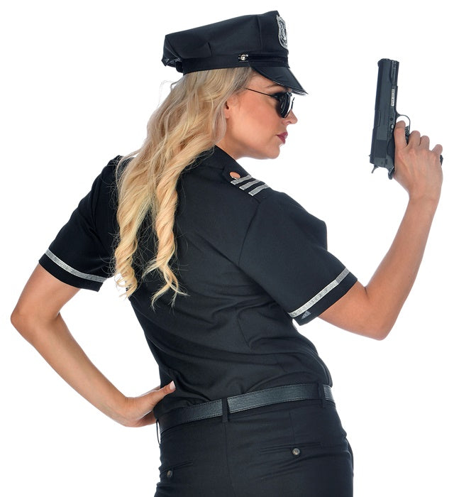 Polizistin Bluse klassisch für Fasnacht und Karneval