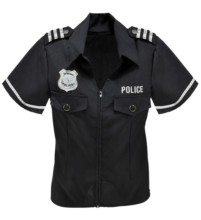 Polizistin Bluse klassisch für Fasnacht und Karneval