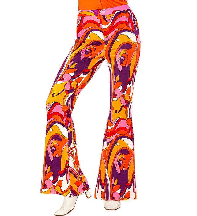THE 70s GROOVY STYLE Orchid Schlaghose im 70er Jahre Stil für Fasnacht